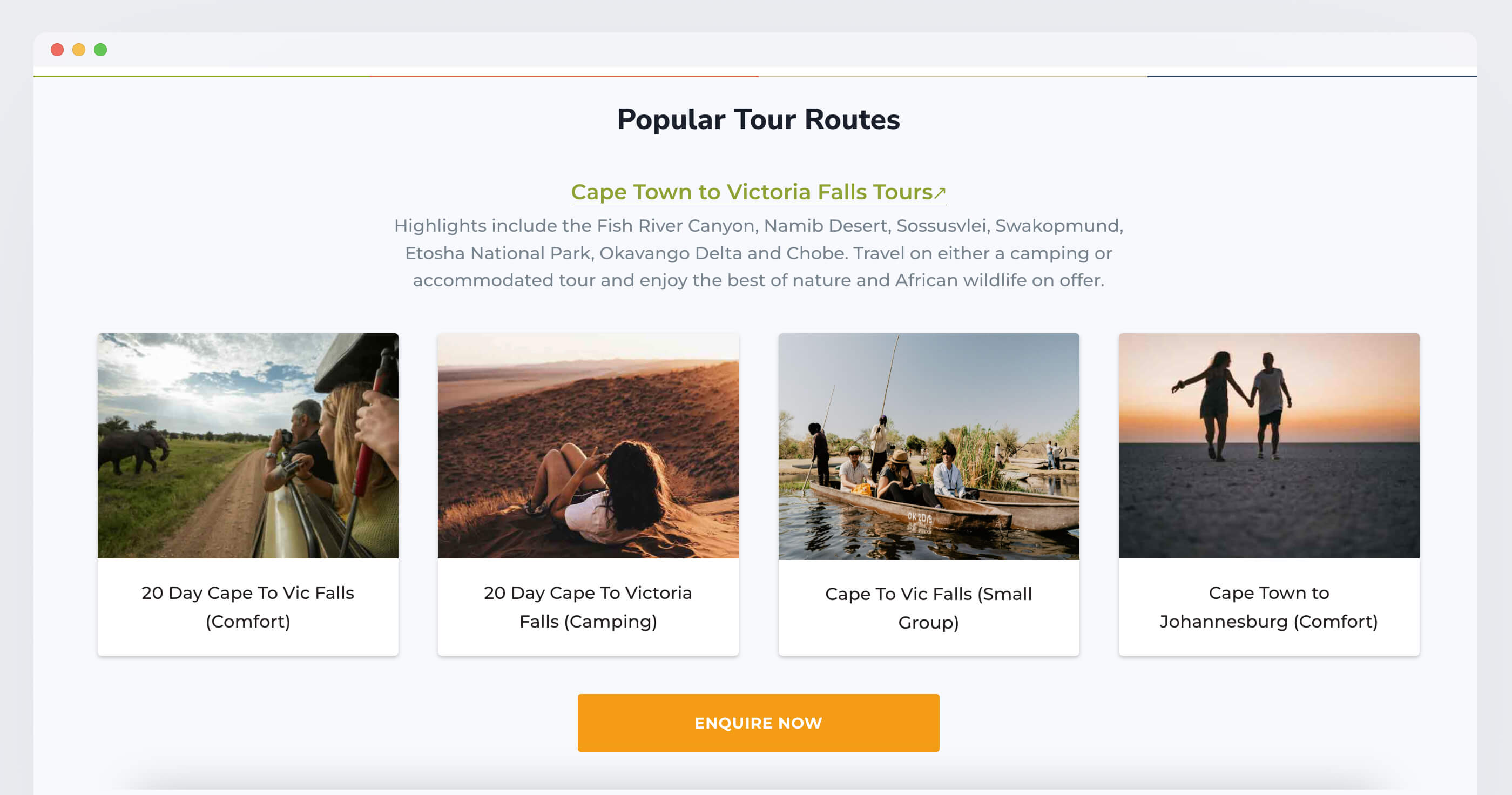 African Overland Tours screenshot