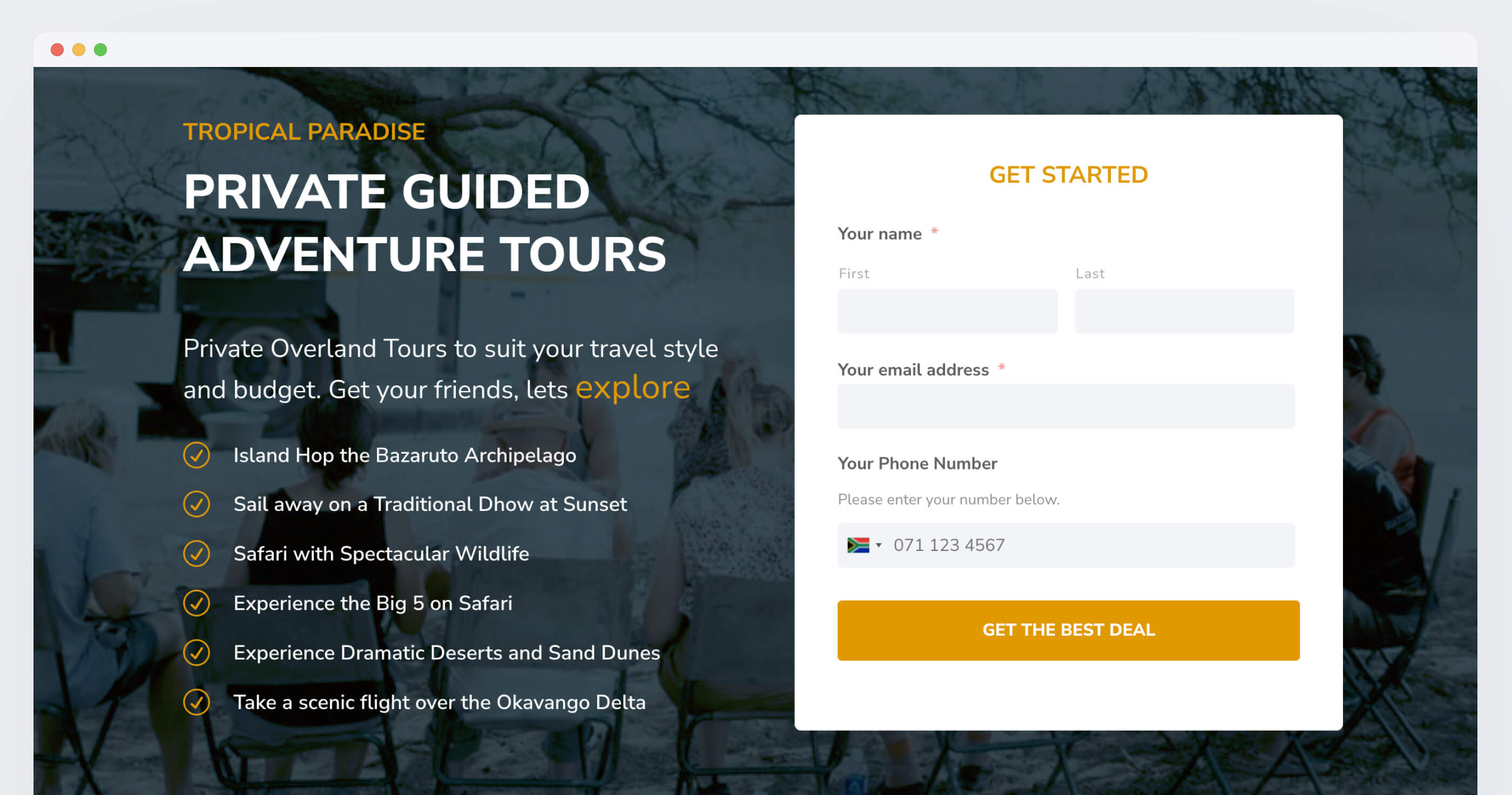 African Overland Tours screenshot