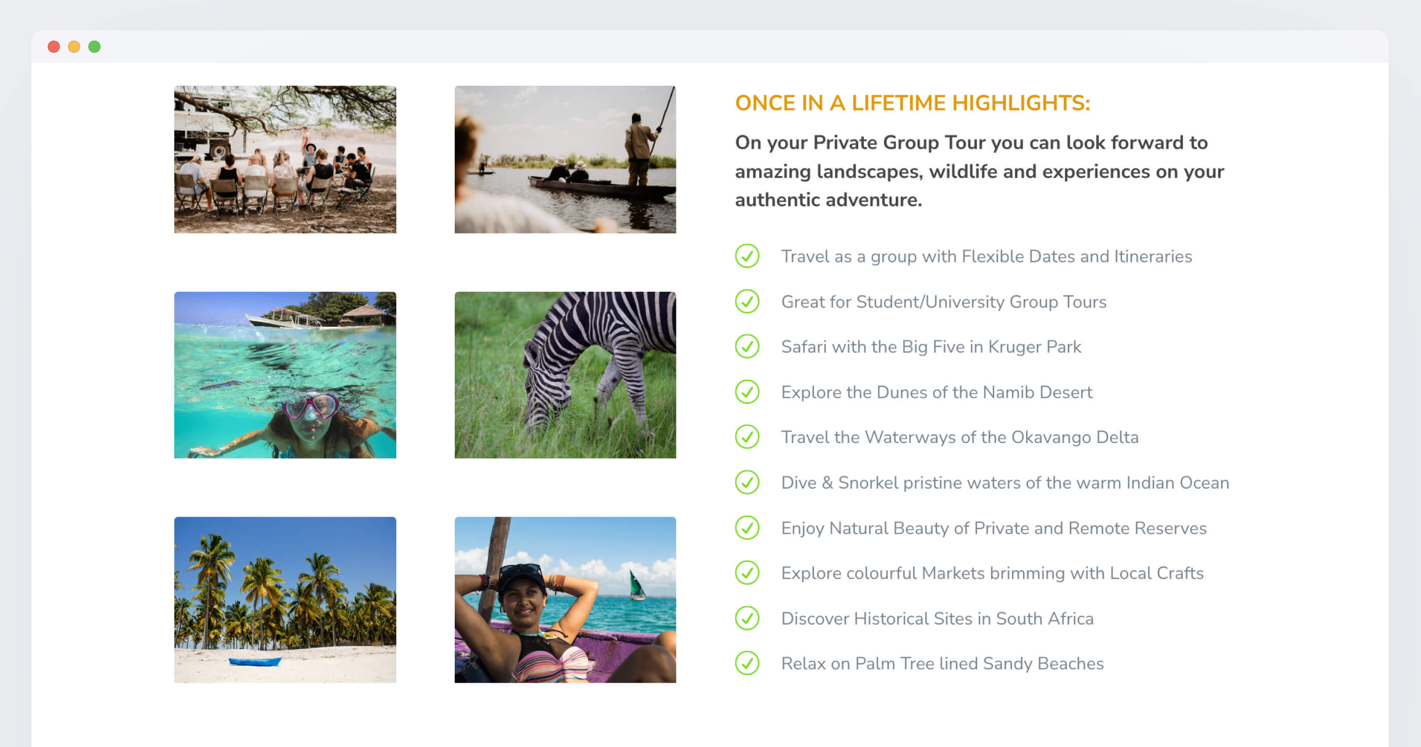 African Overland Tours screenshot