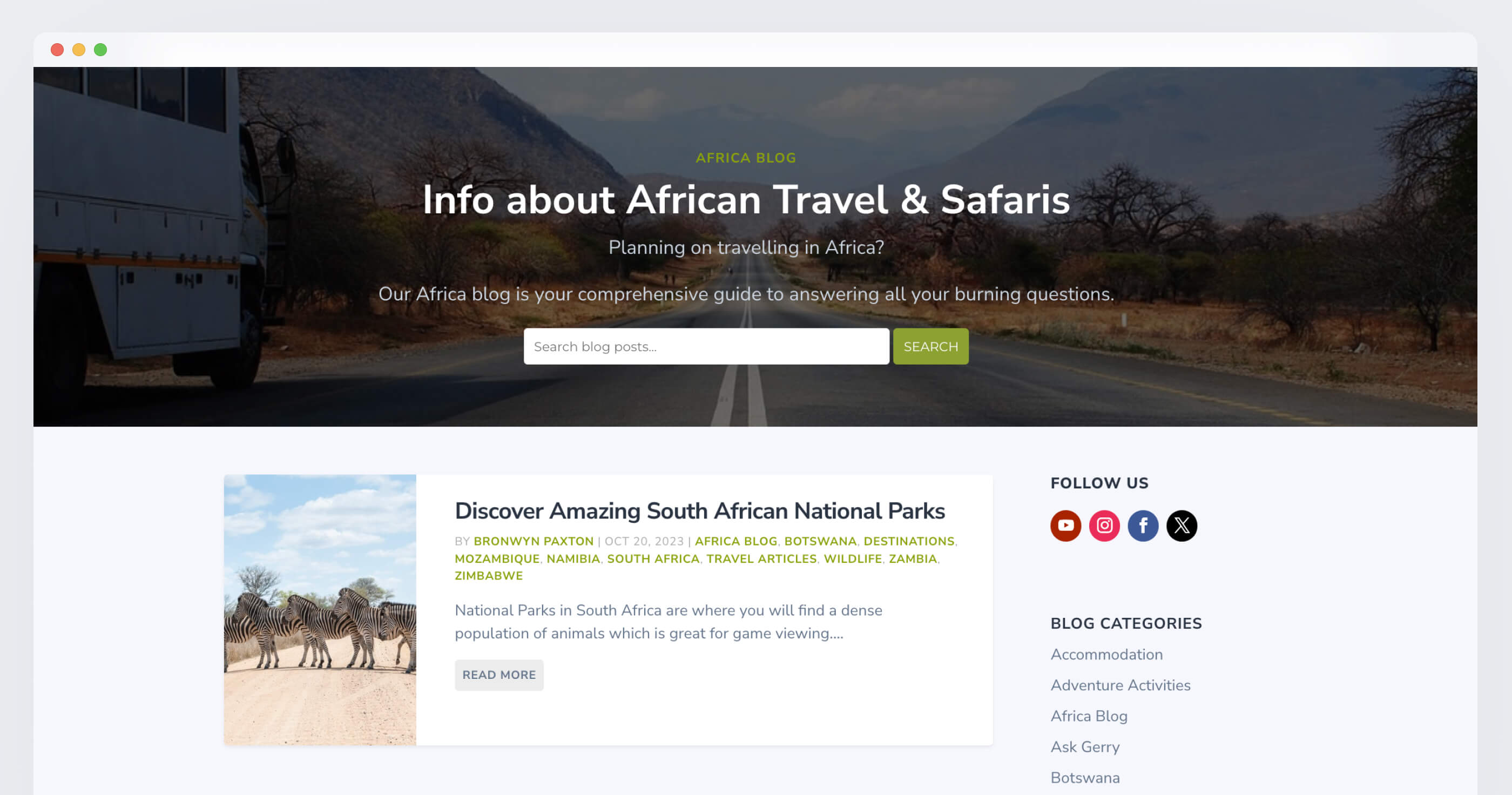African Overland Tours screenshot