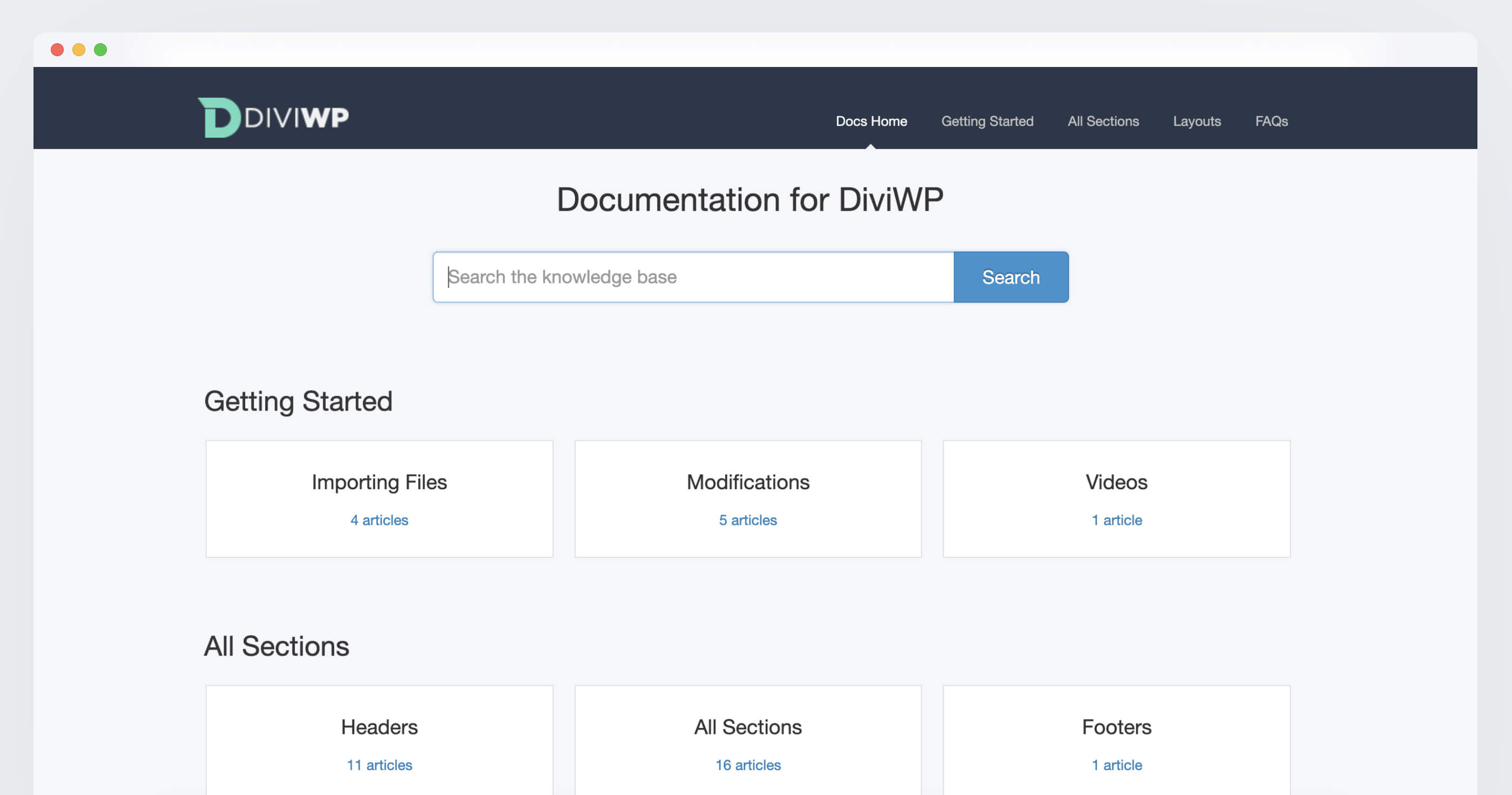 DiviWP screenshot