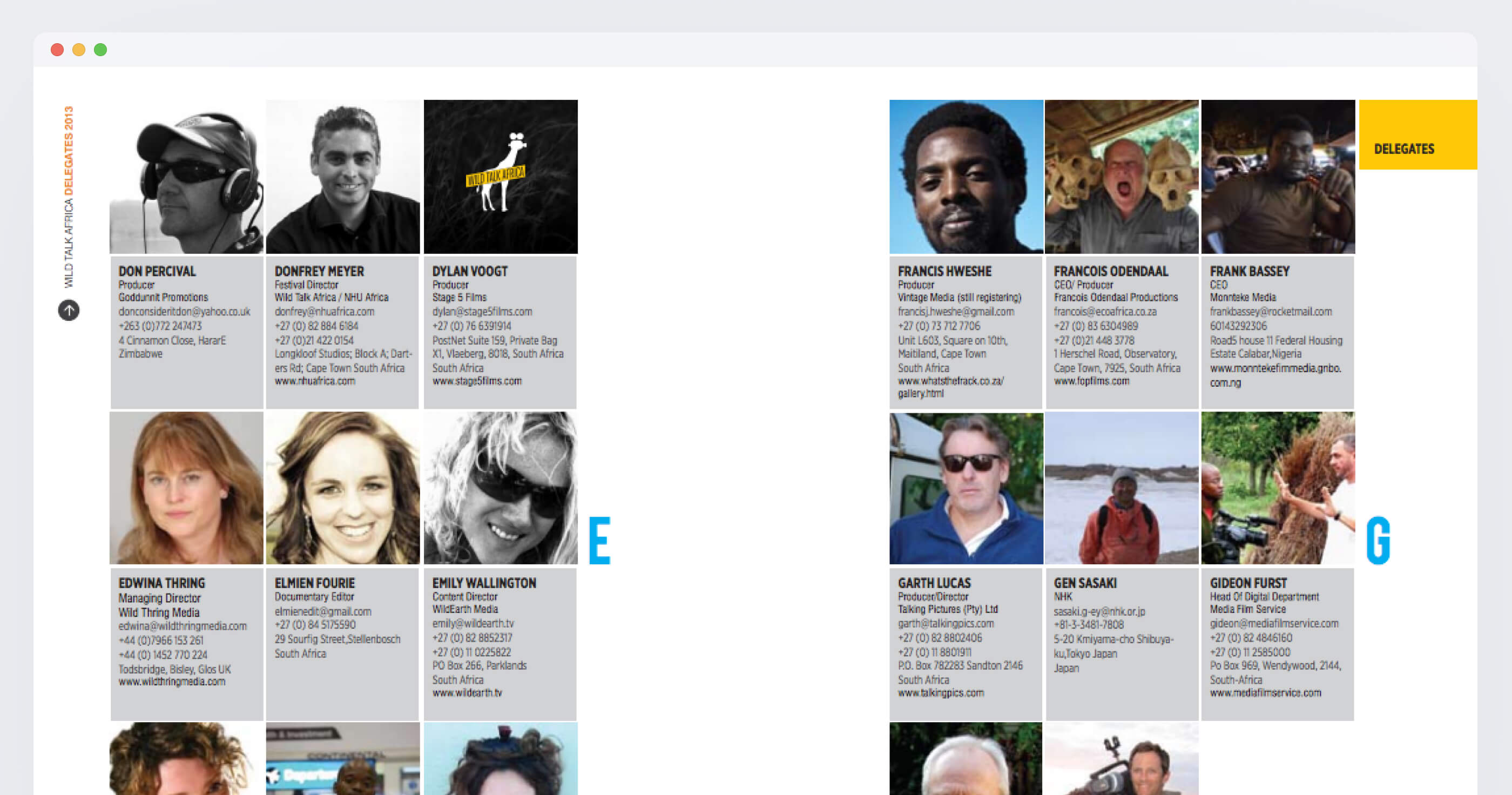 Wild Talk Africa Internationl Film Conference screenshot