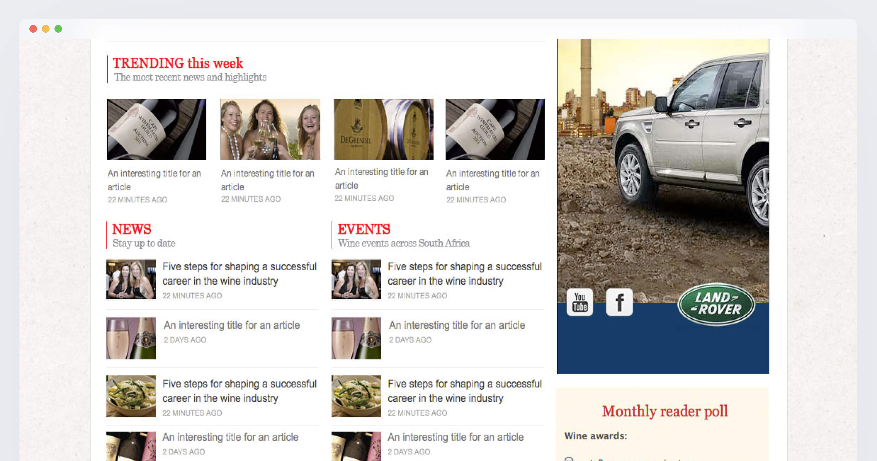 Winemag screenshot