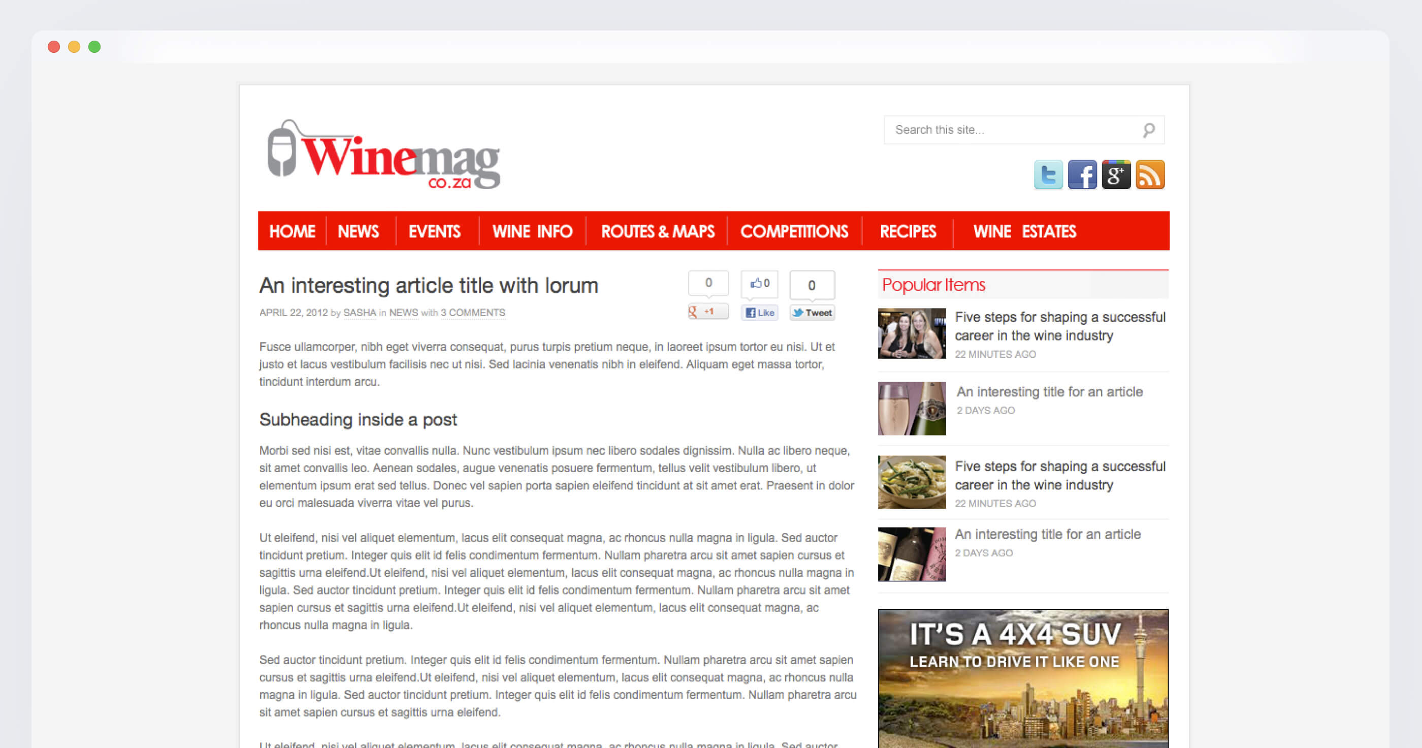 Winemag screenshot